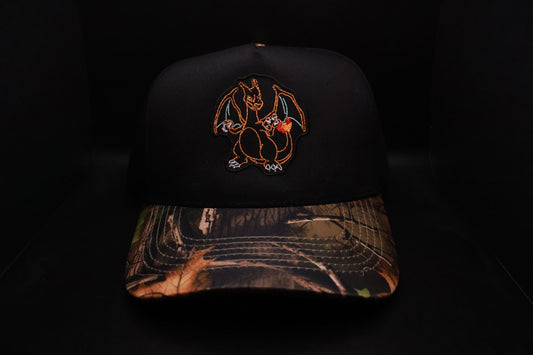 Orange Blaze Camo Hat